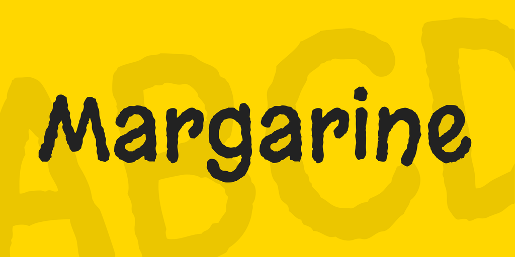 Пример шрифта Margarine #1