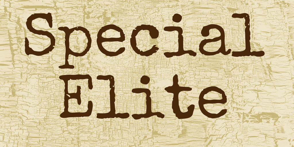 Пример шрифта Special Elite #2