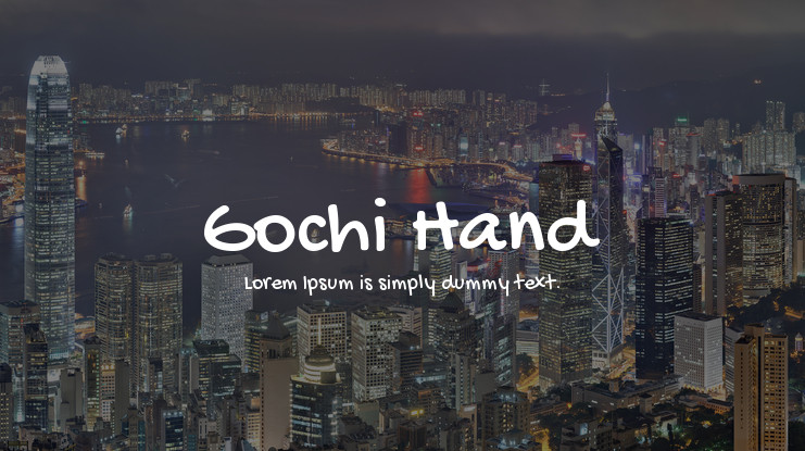 Пример шрифта Gochi Hand #1