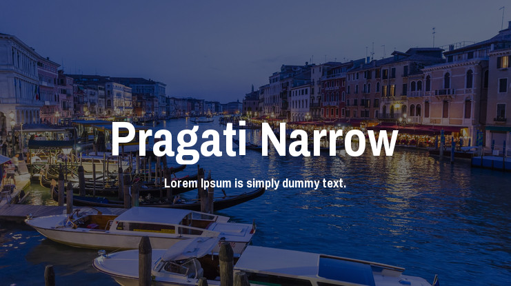 Пример шрифта Pragati Narrow #1
