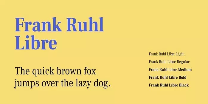 Пример шрифта Frank Ruhl Libre #1