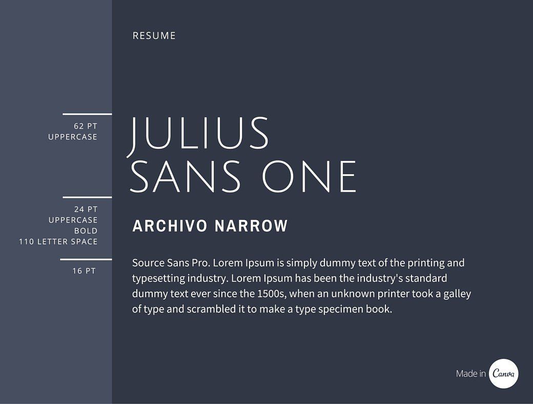 Пример шрифта Julius Sans One #1