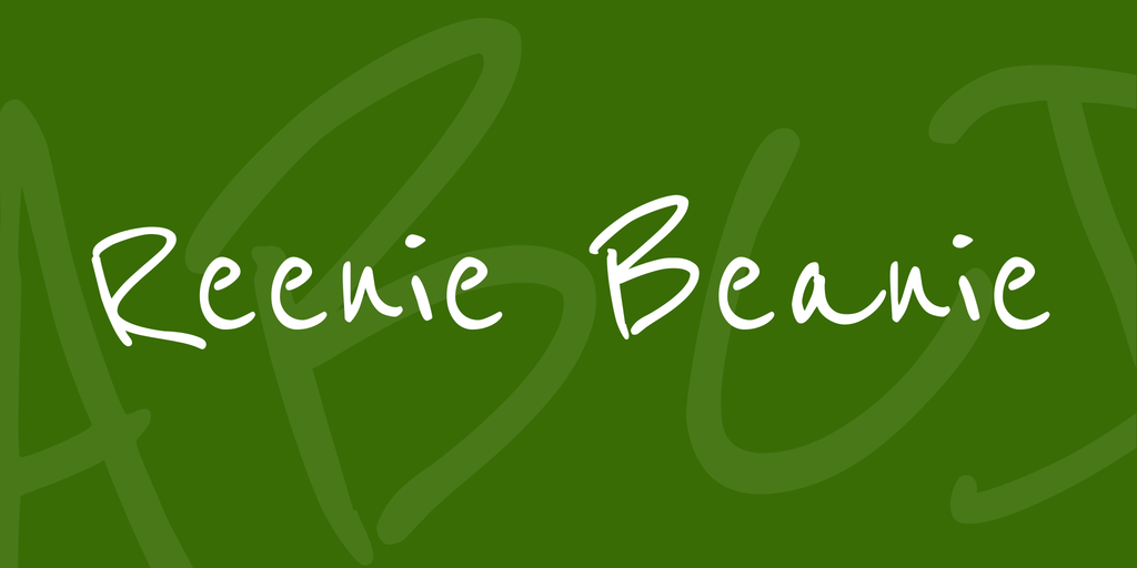 Пример шрифта Reenie Beanie #1
