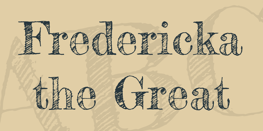 Пример шрифта Fredericka the Great #1