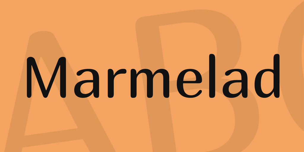 Пример шрифта Marmelad #1