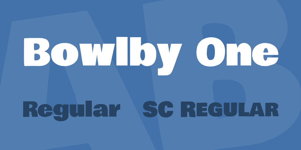 Пример шрифта Bowlby One SC #1