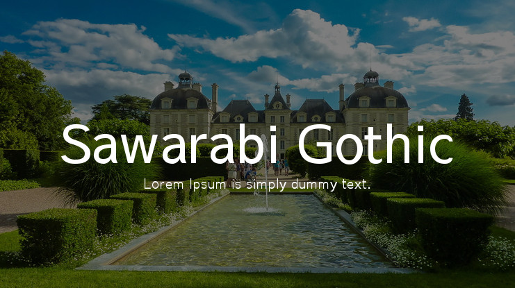 Пример шрифта Sawarabi Gothic #1