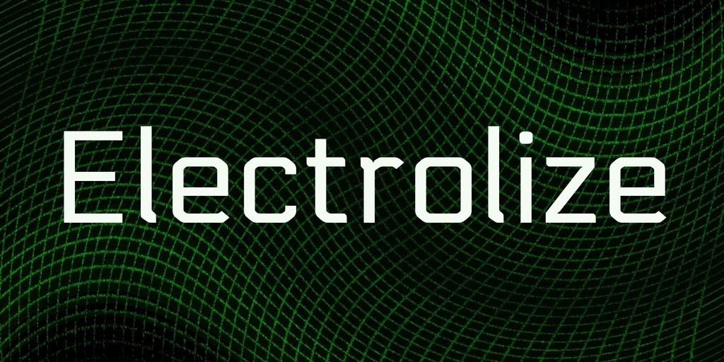 Пример шрифта Electrolize #1