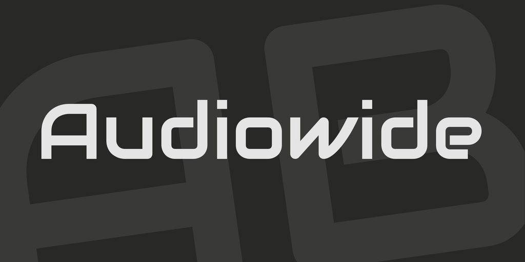 Пример шрифта Audiowide #1