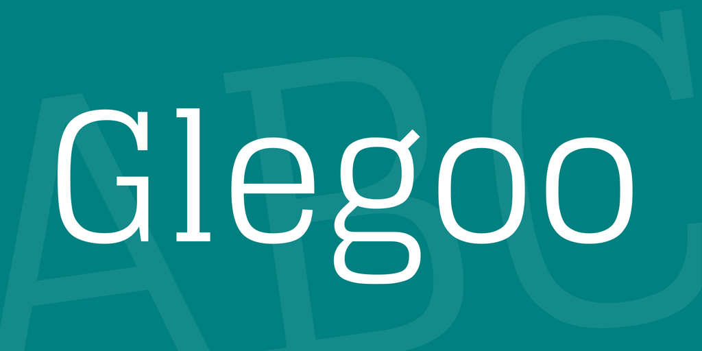 Пример шрифта Glegoo #1