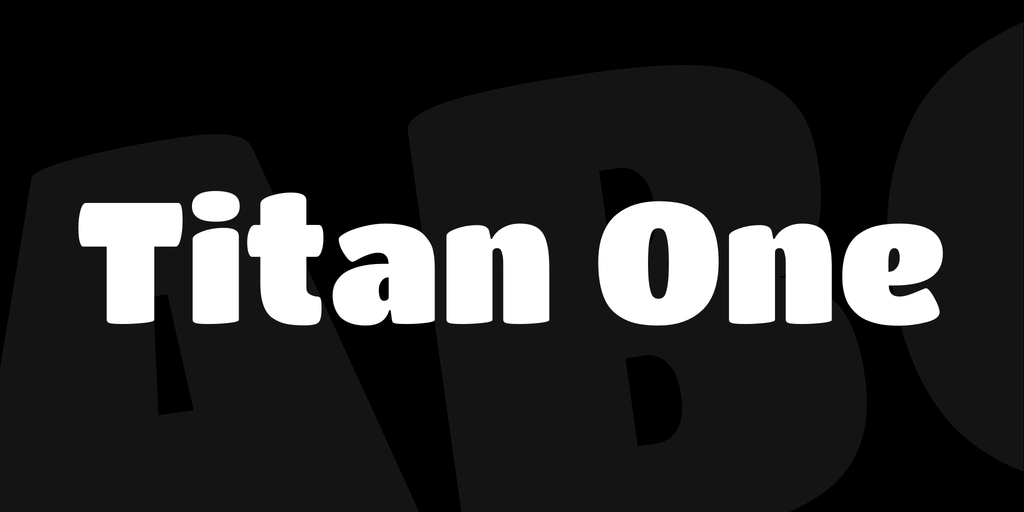 Пример шрифта Titan One #1
