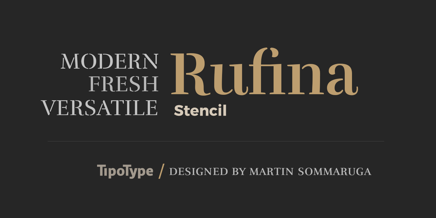 Пример шрифта Rufina #1