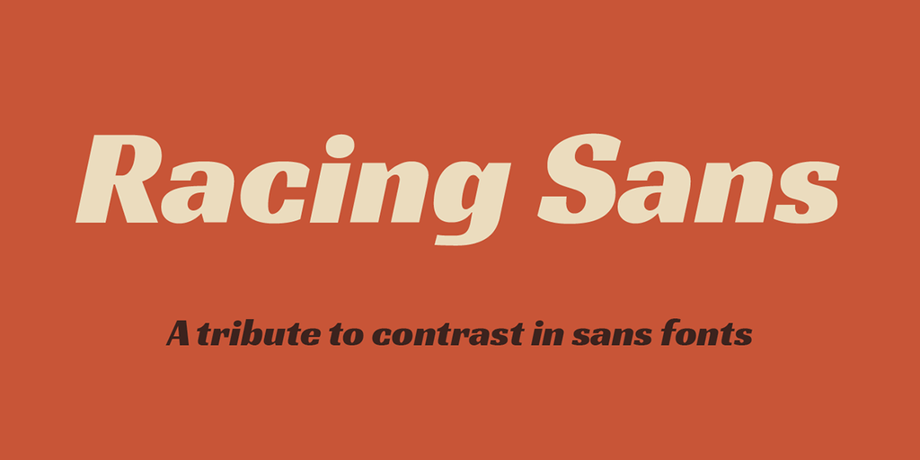 Пример шрифта Racing Sans One #1