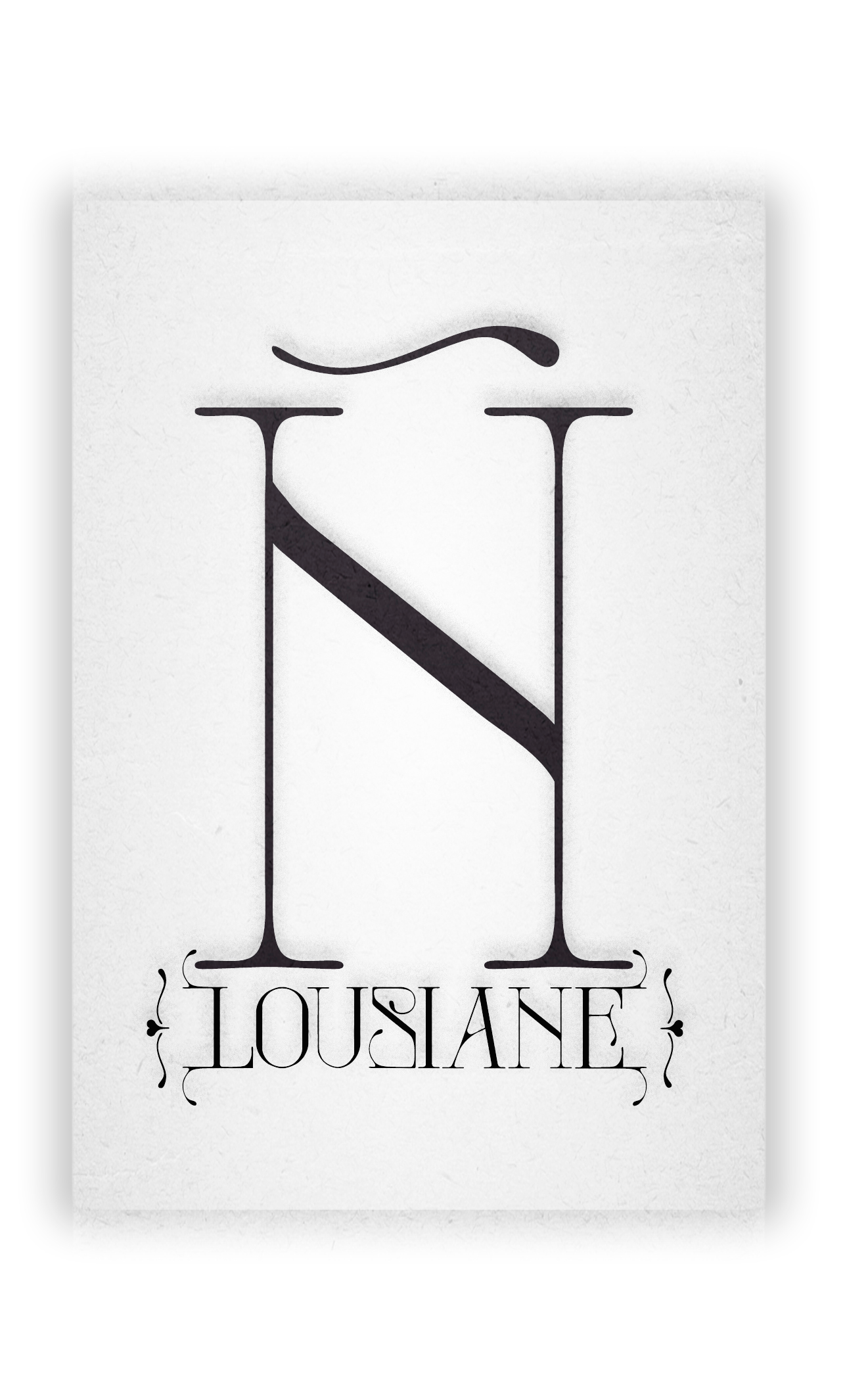 Пример шрифта Lousiane #1