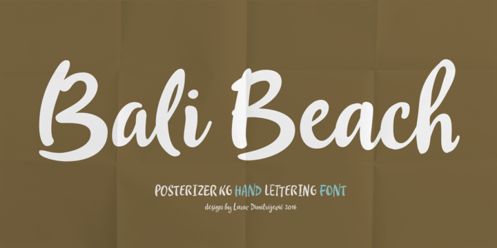 Пример шрифта Bali #1