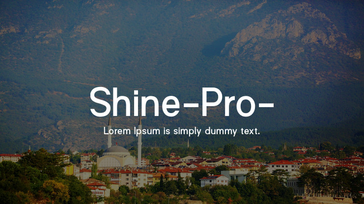 Пример шрифта Shine Pro #1