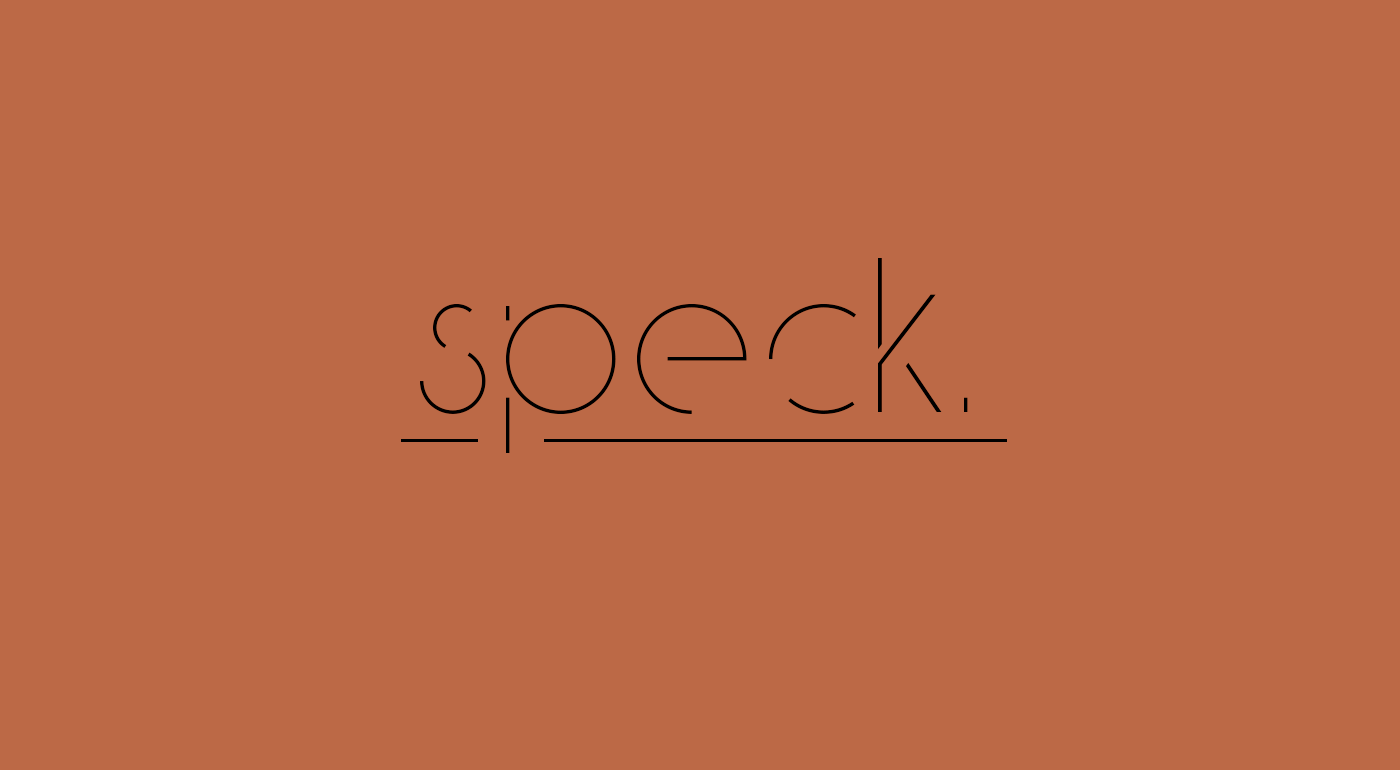 Пример шрифта Speck Display #1