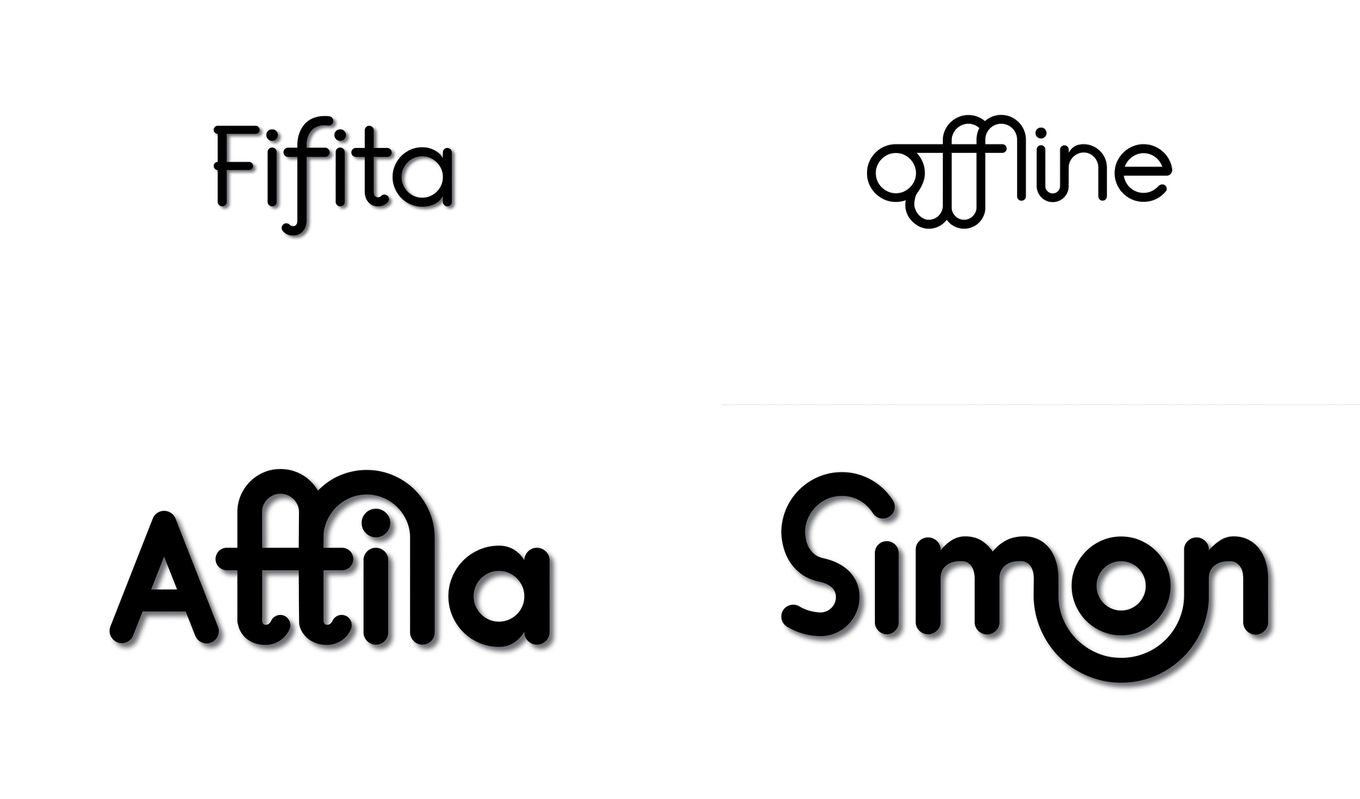Пример шрифта Fifita #3