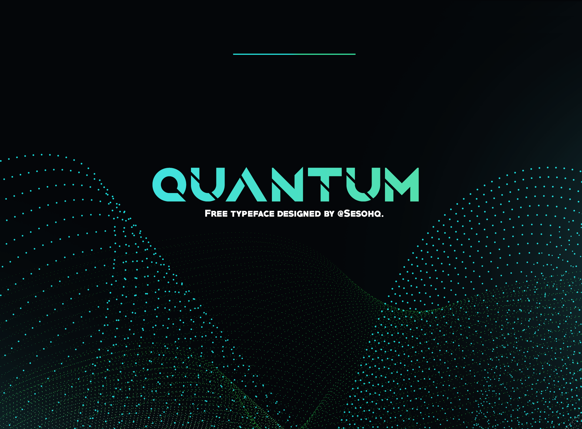 Пример шрифта Quantum #1