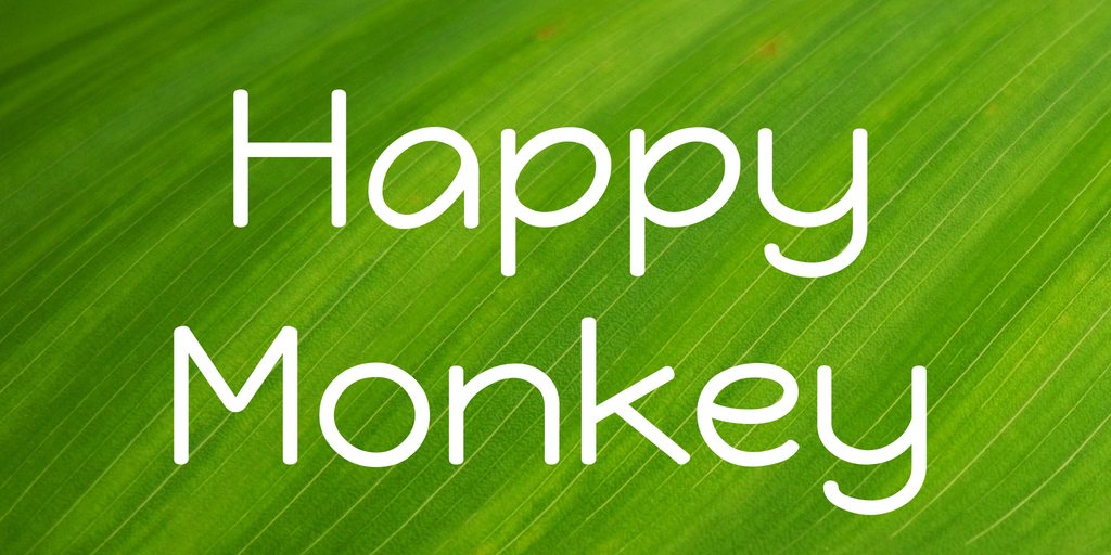 Пример шрифта Happy Monkey #1