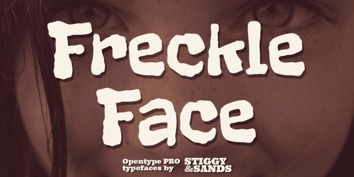 Пример шрифта Freckle Face #1