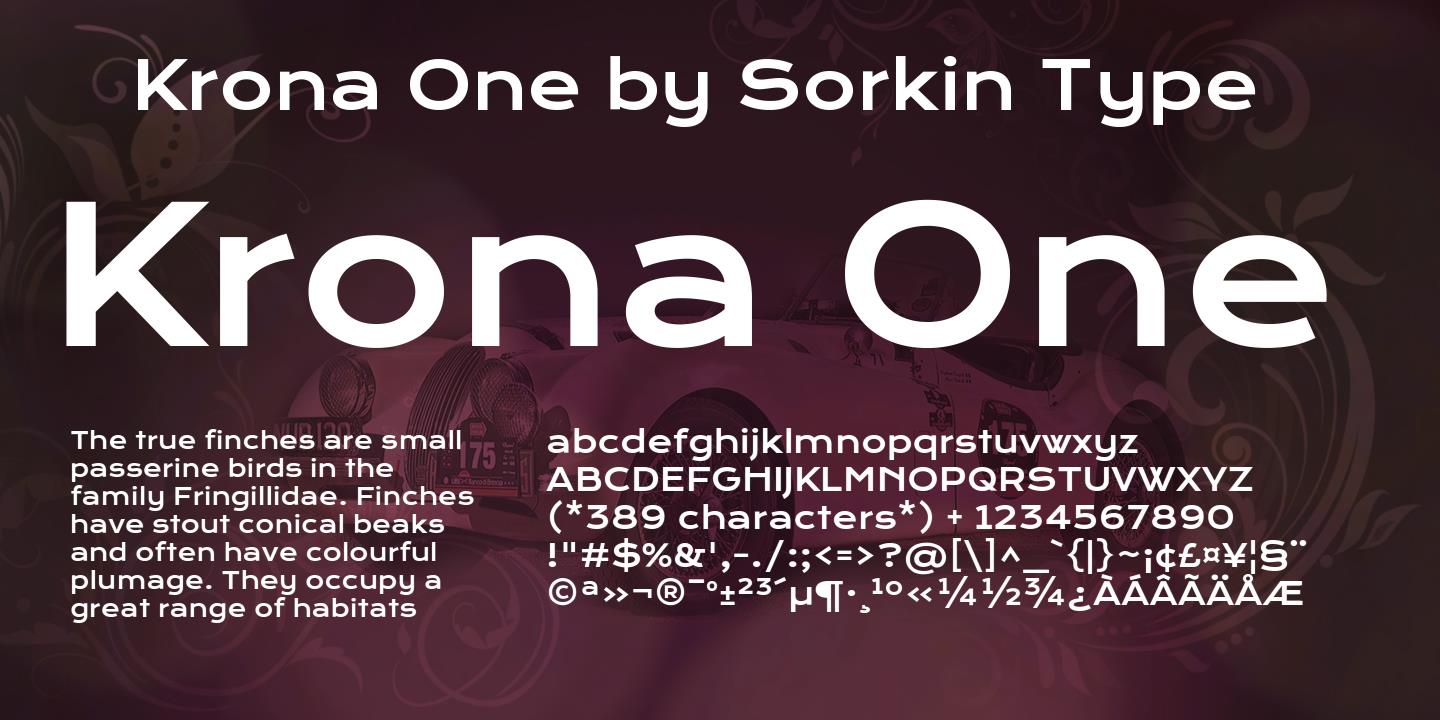 Пример шрифта Krona One #1