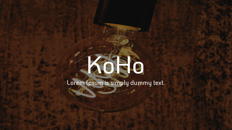 Пример шрифта KoHo #1