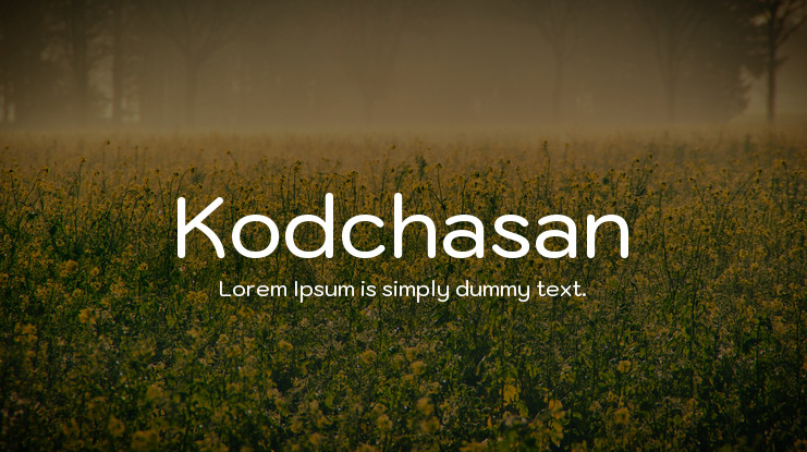 Пример шрифта Kodchasan #1