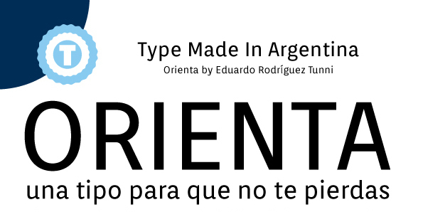 Пример шрифта Orienta #1