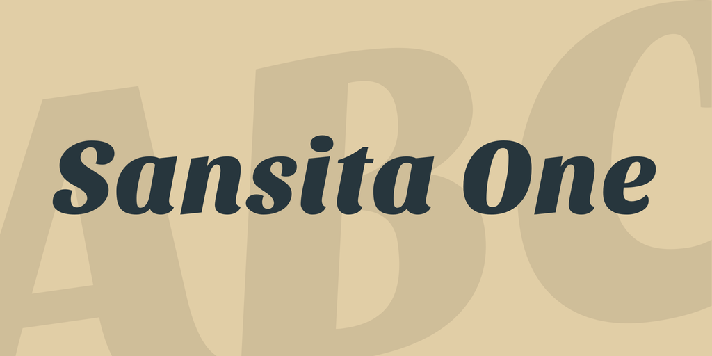 Пример шрифта Sansita #1