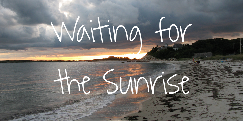 Пример шрифта Waiting for the Sunrise #1