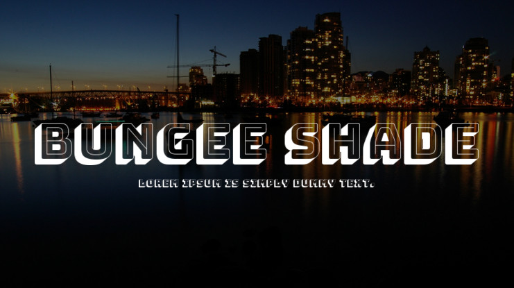 Пример шрифта Bungee Shade #1