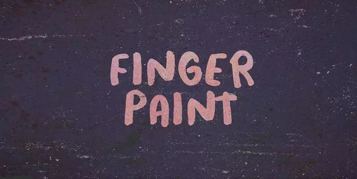 Пример шрифта Finger Paint #1