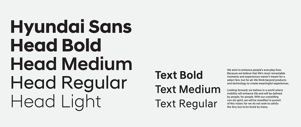 Пример шрифта Hyundai Sans #1