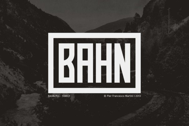 Пример шрифта Bahn Pro #1