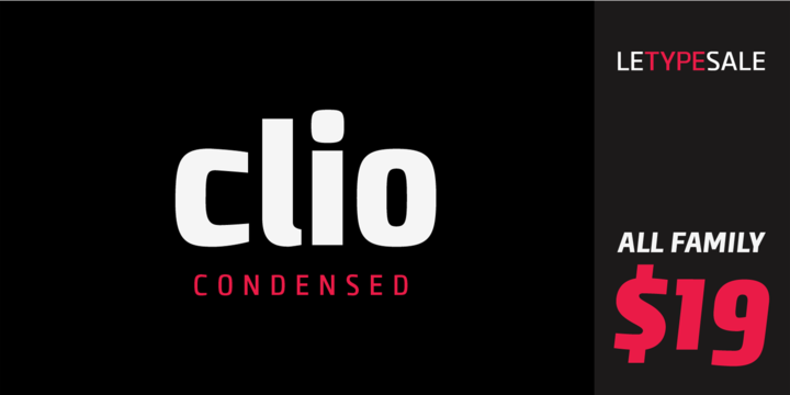 Пример шрифта Clio C #1