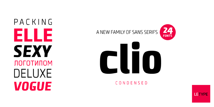 Пример шрифта Clio C #2