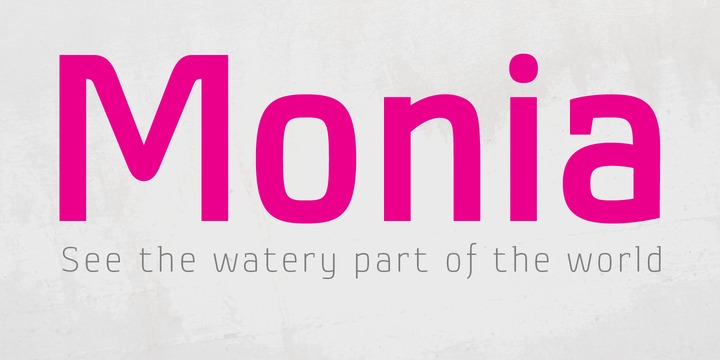 Пример шрифта Monia #1