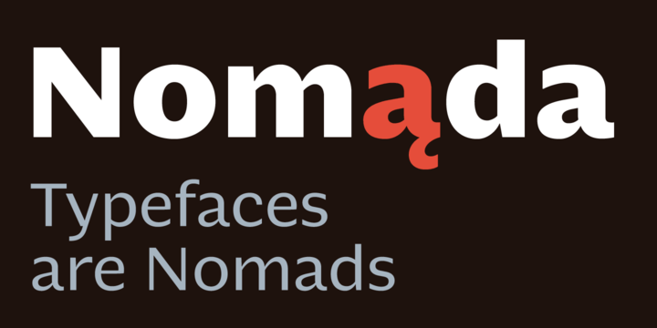 Пример шрифта Nomada #1