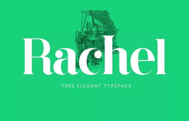 Пример шрифта Rachele #1