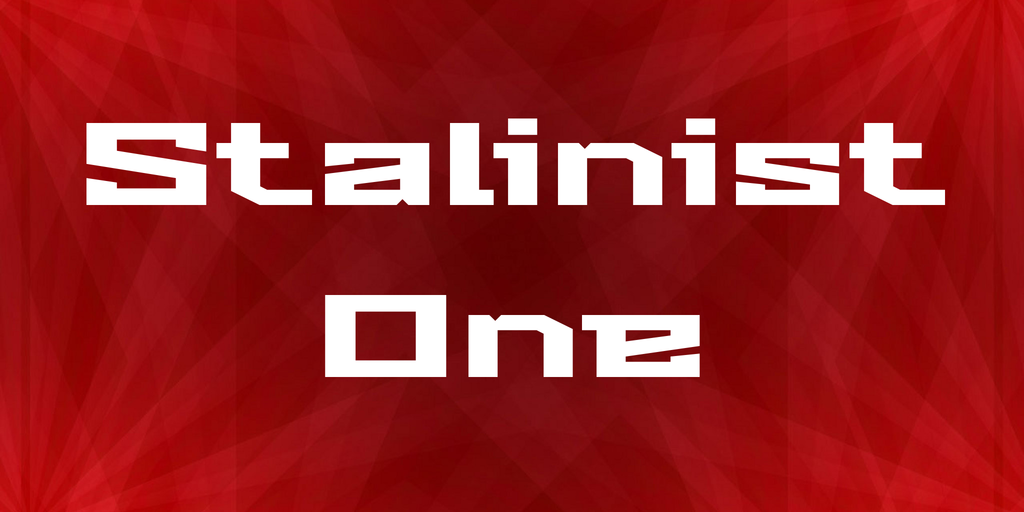 Пример шрифта Stalinist One #1