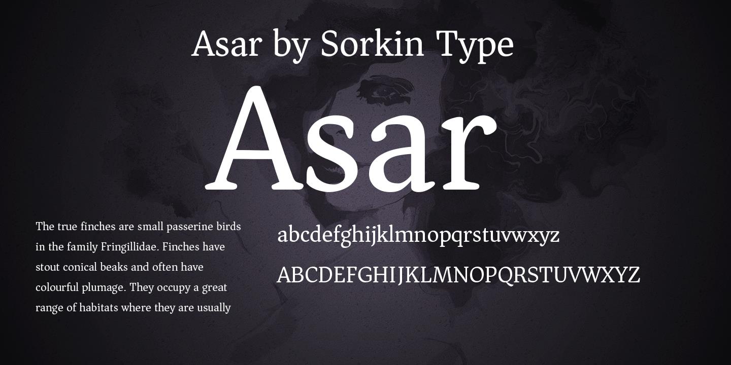 Пример шрифта Asar #1