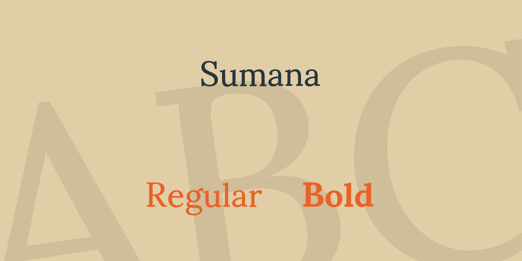 Пример шрифта Sumana #1
