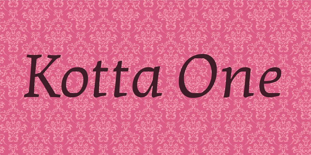 Пример шрифта Kotta One #1