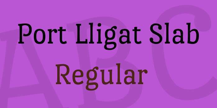 Пример шрифта Port Lligat Slab #1