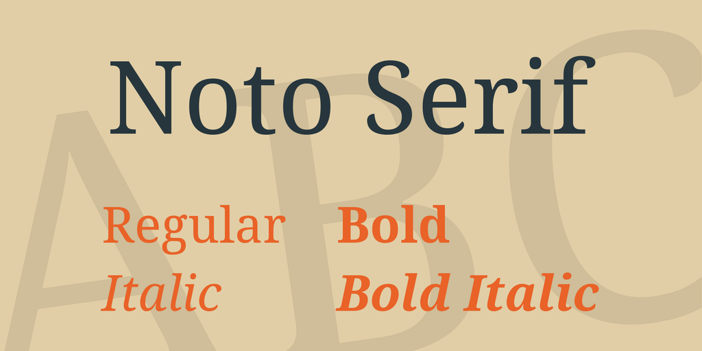 Пример шрифта Noto Serif TC #1