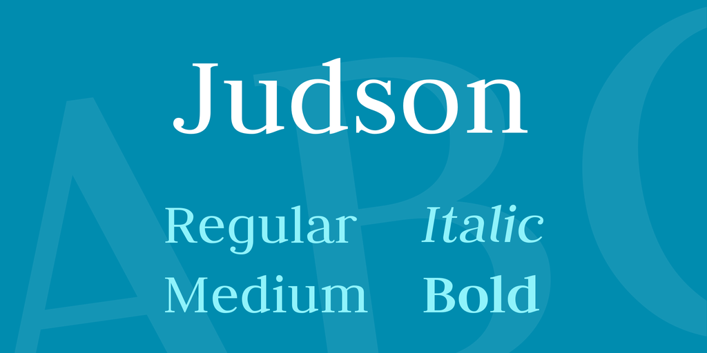 Пример шрифта Judson #1