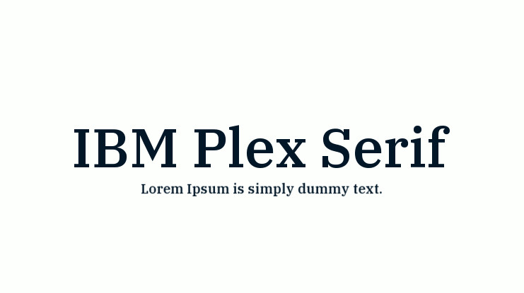 Пример шрифта IBM Plex Serif #1