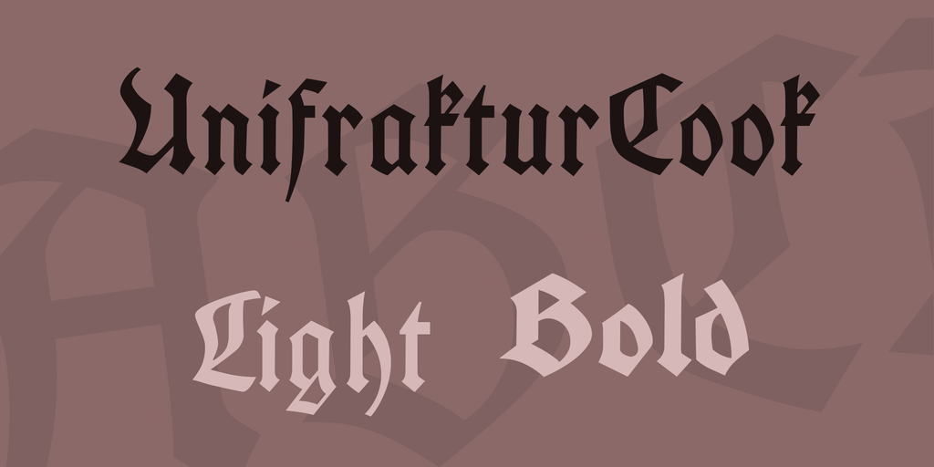 Пример шрифта UnifrakturCook #1