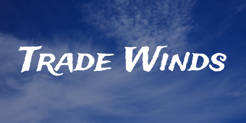 Пример шрифта Trade Winds #1